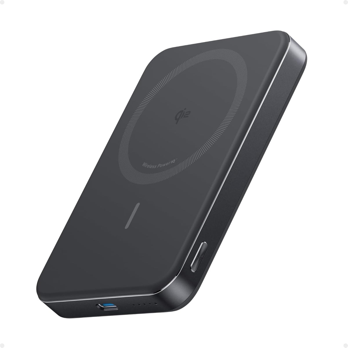 Anker MagGo Power Bank, Ultra-Slim 10,000mAh Magnetic Battery Pack, Qi2 Certified 15W Ultra-Fast MagSafe Compatible Portable Charger, Ergonomic Design, for iPhone17/16/15/14 Series Only(Not for Pixel)