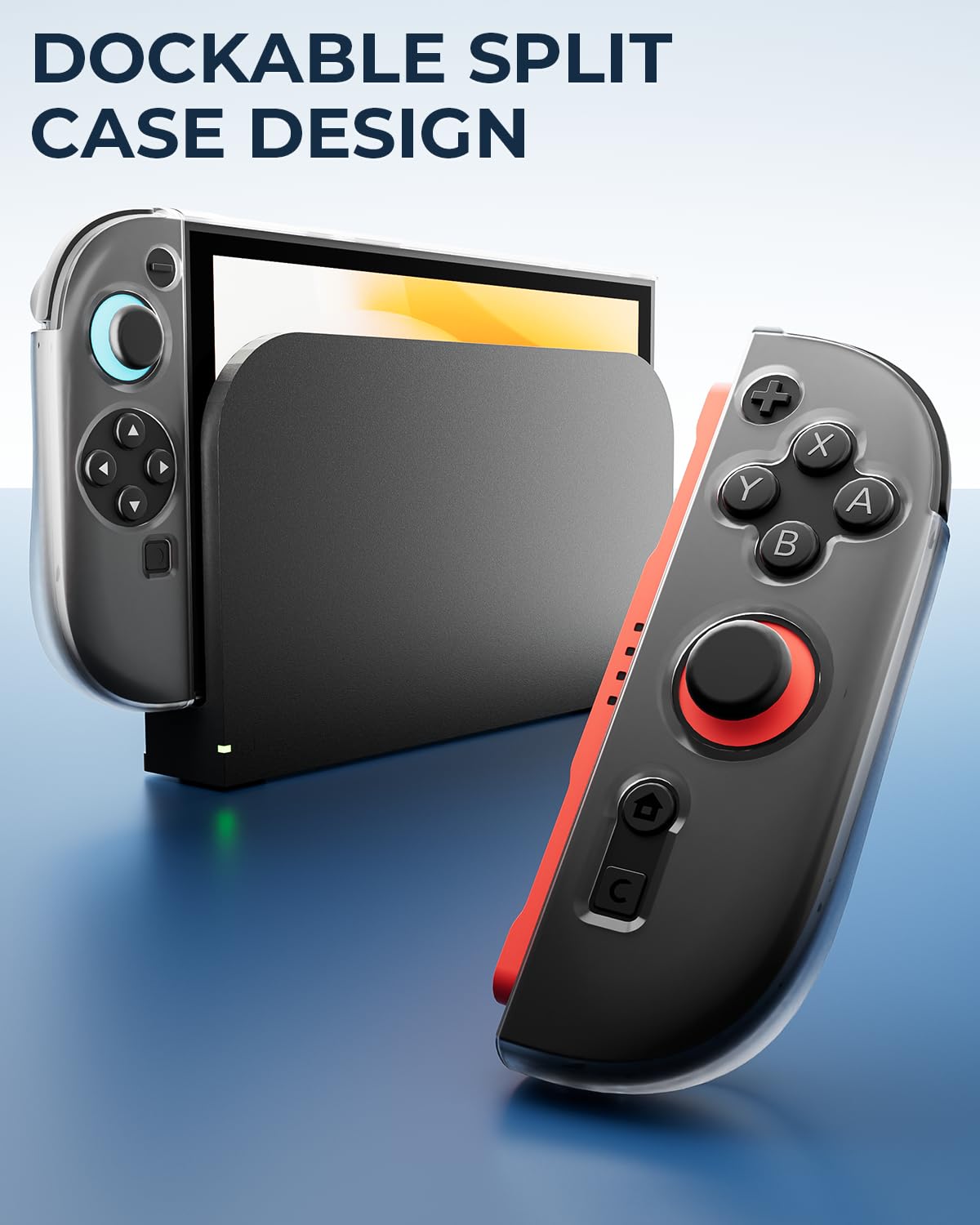 Pro Controllers Accessories Bundle for Nintendo Switch 2 18-in-1: Carrying Case, Screen Protector, Thumb Grip for Joycon, Dockable Console Protective Cover Shell, Steering Wheel, 2025 Switch2 Game Kit