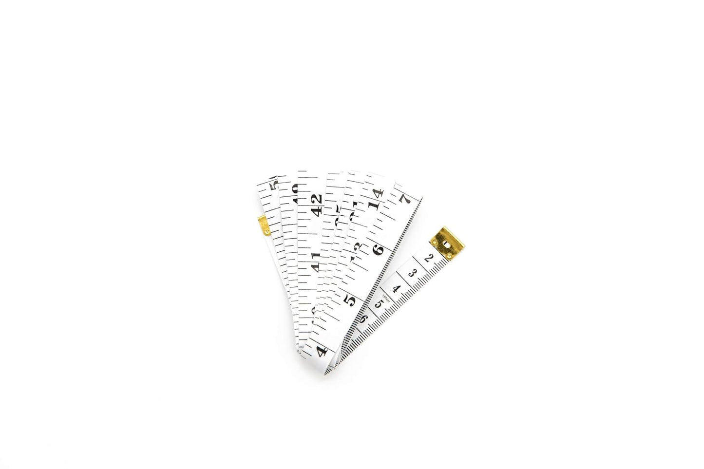 GDMINLO Soft Tape Measure Double Scale Body Sewing Flexible Tailor Craft Vinyl Ruler for Weight Loss Medical Body Measurement, Has Centimetre Scale on Reverse Side 60-inch(White)