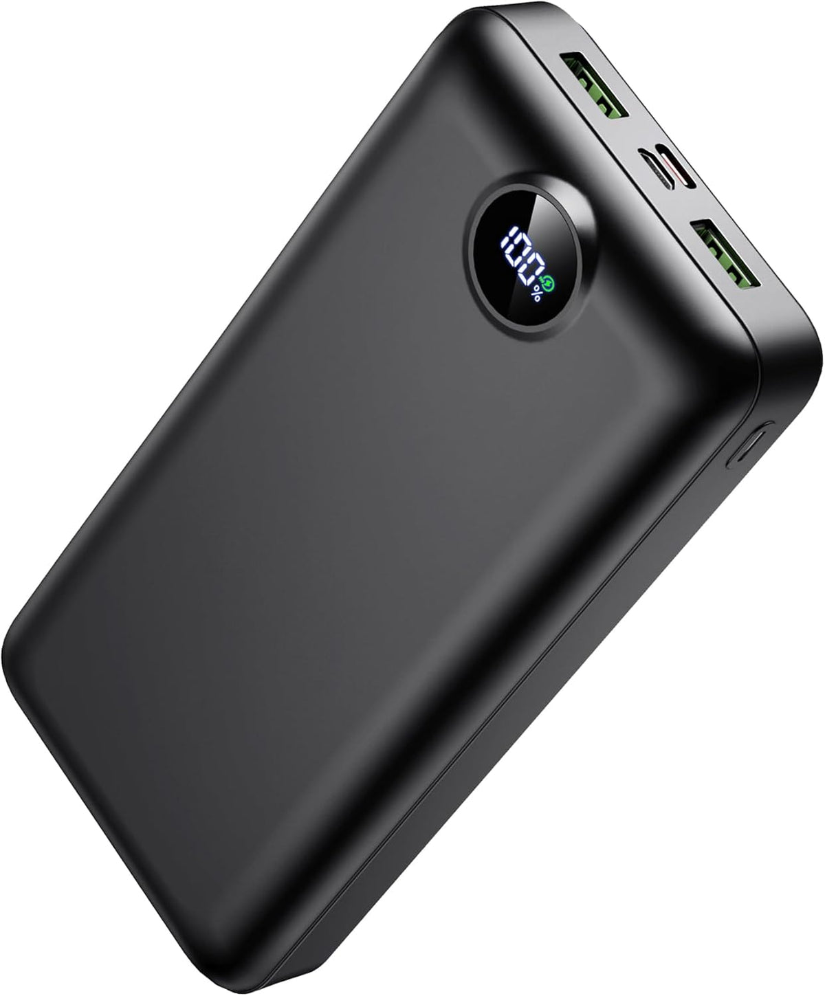 Portable Charger Power Bank 50000mAh 22.5W Fast Charging USB C Battery Bank External Battery Pack Digital Display Phone Charger with 3 Output & 2 Input for iPhone 17/16/15/14/13/12, Samsung etc Black