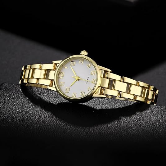 TWOPTION Women’s Waterproof Wrist Watch – Slim Analog Quartz Bracelet, Dainty Gift