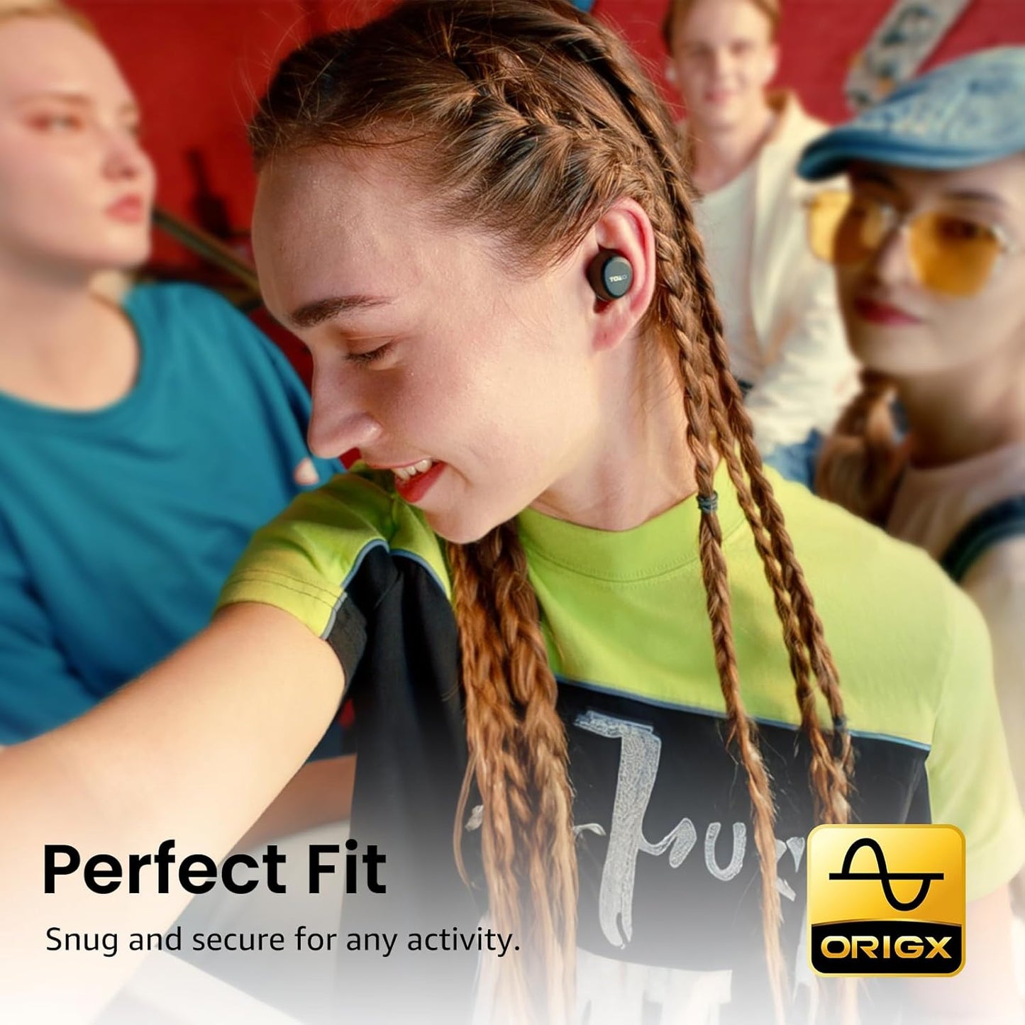 TOZO A1 Wireless Earbuds Bluetooth 5.3 Light Weight in Ear IPX5 Waterproof Headphones 2 Mic for AI Calls, Immersive Premium Sound Bass Headset with Charging Case, 32 Presets EQ Customization via App