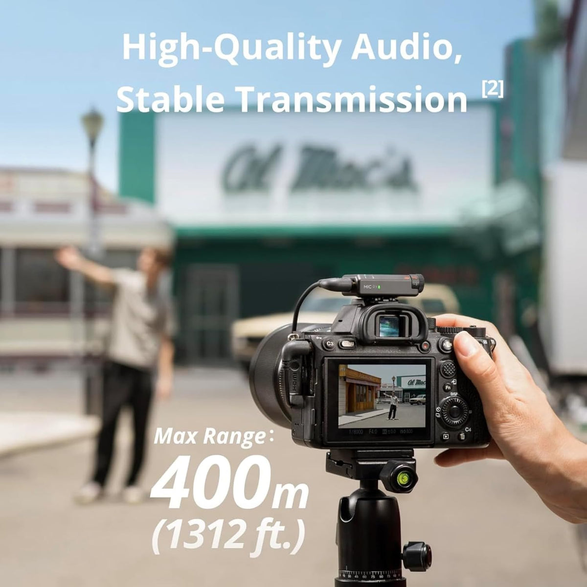 DJI Mic Mini (2 TX + 1 RX + Charging Case), Wireless Lavalier Microphone for iPhone/Camera/Android, Ultralight, Detail-Rich Audio, 48h Use, Noise Cancelling, Automatic Limiting, Vlog, Streaming