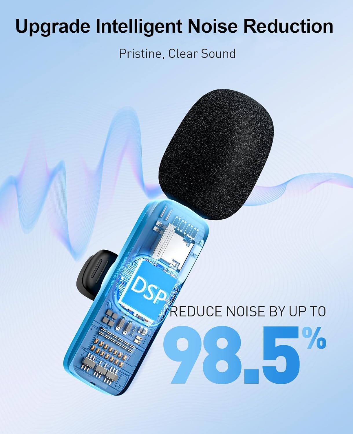 3-in-1 Wireless mic for iOS/Android/Camera