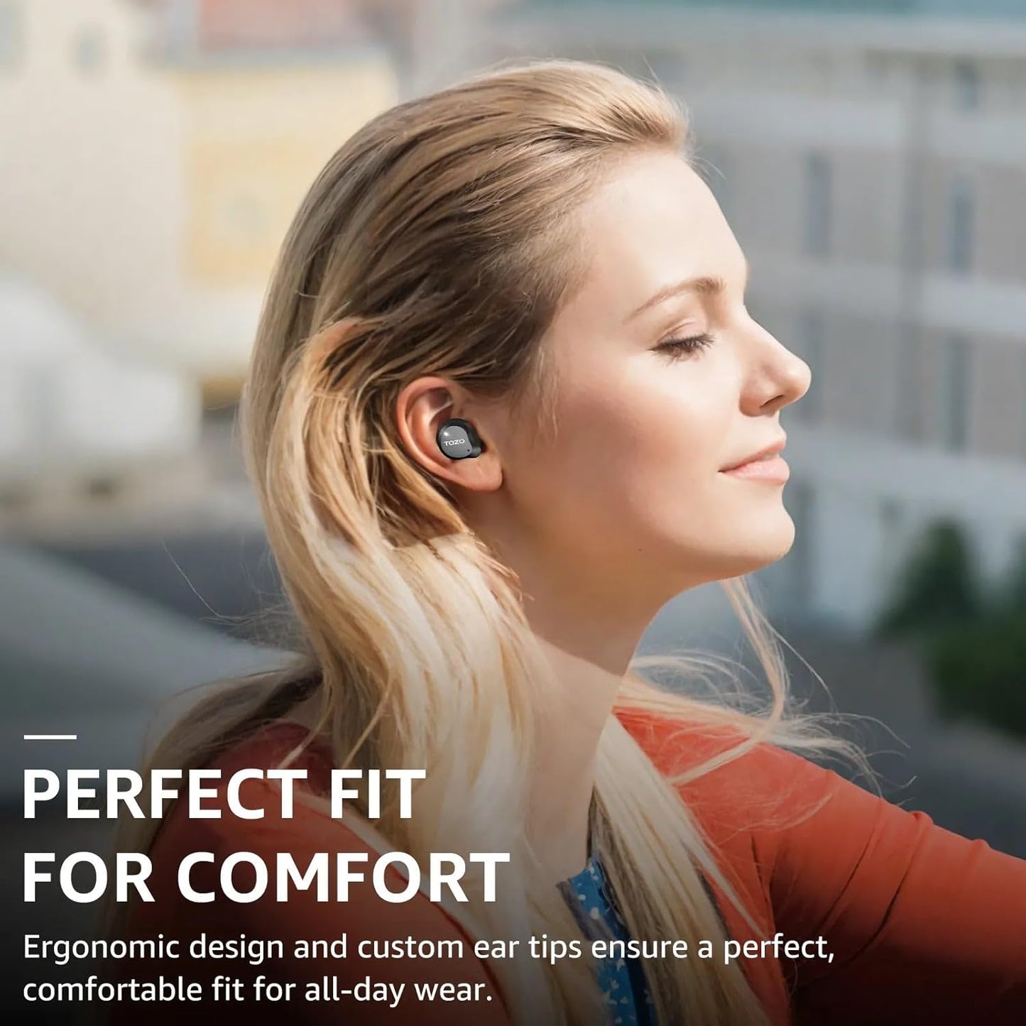 TOZO NC9 Hybrid Active Noise Cancelling Wireless Earbuds, 6 Mics ENC Clear Call, IPX8 Waterproof, in Ear Bluetooth 5.3 Headphones Stereo Bass Ear Buds 59H Playtime with LED Display 32 EQs via APP