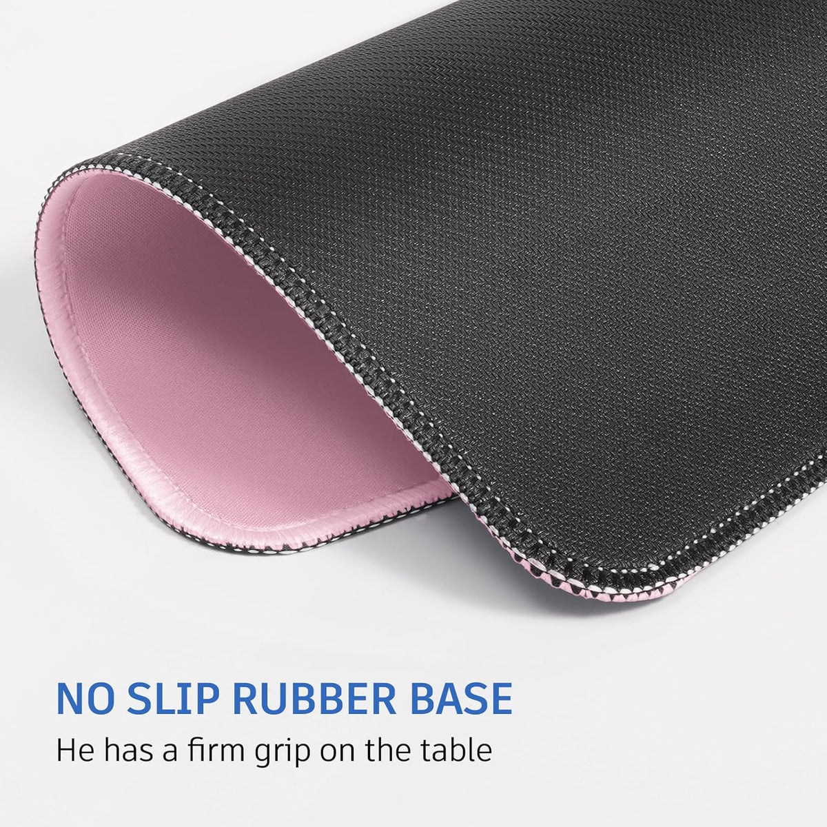 ZYAOTWQZ Pink Mouse Pad, Nice and Cute Mouse Pad, Splash-Proof Textured 10.2 x 8.2Inch, Stitched Edge Non-Slip Waterproof Rubber