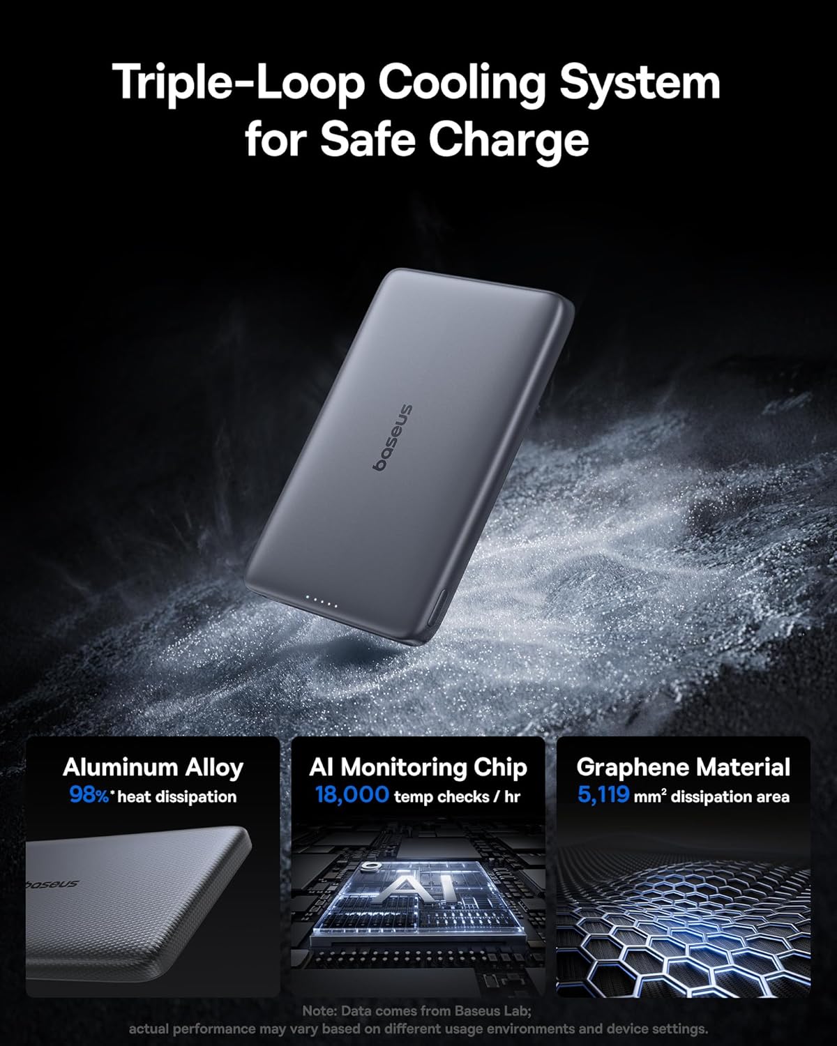 Baseus Picogo Magsafe Portable Charger, Qi2 15W 0.5" Ultra Slim 10000mAh Wireless Power Bank, 27W Fast Charging Magnetic Battery Pack with USB-C for iPhone 17 Pro Max/17 Pro/Air/16/15/14/13/12