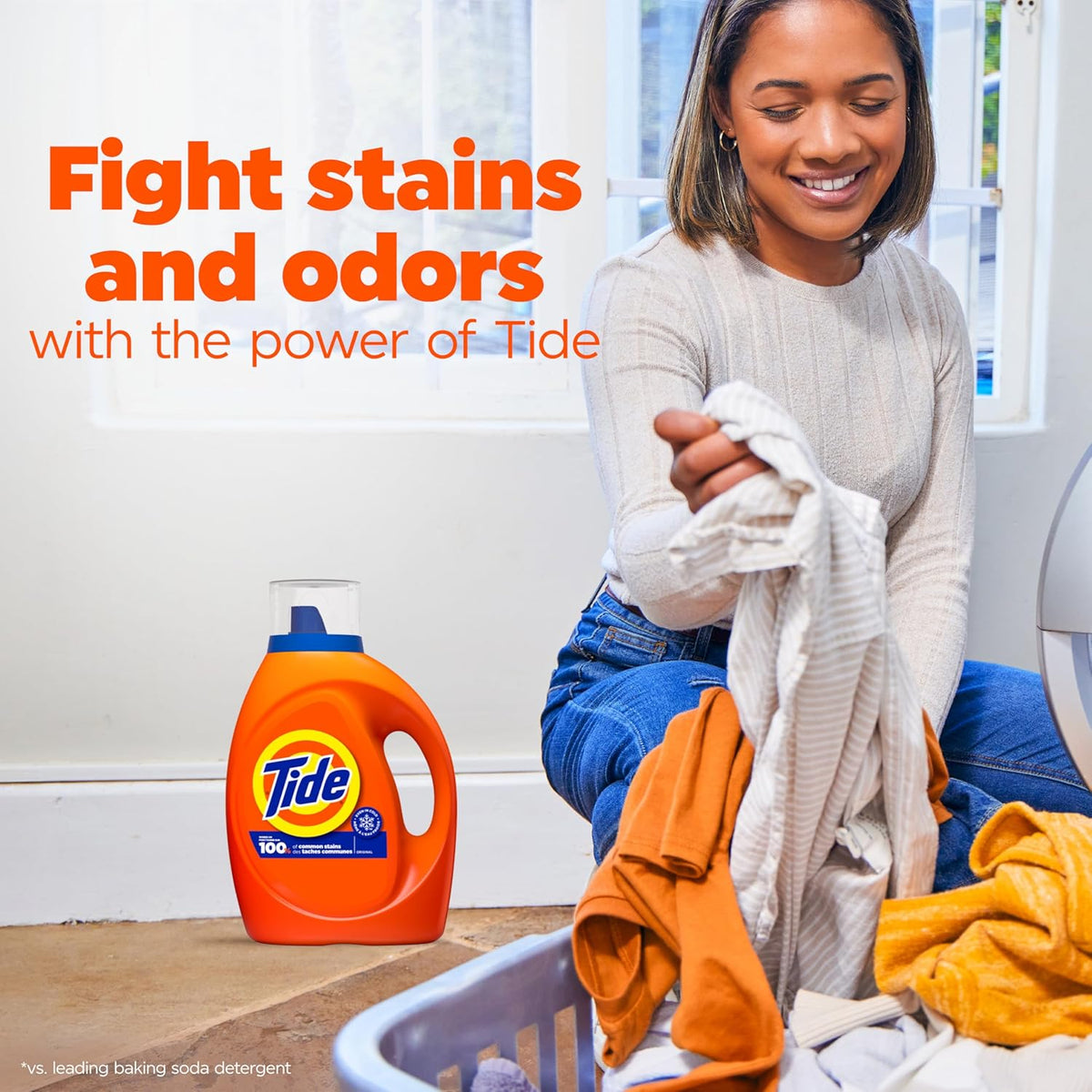 Tide Liquid Laundry Detergent, HE Compatible, Original Scent, 80 loads, 105 fl oz