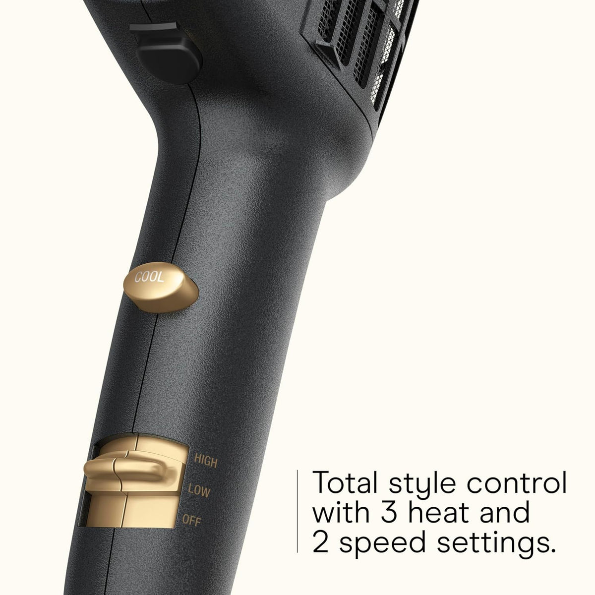 INFINITIPRO BY CONAIR 3-in-1 Styling Hair Dryer, 1875W Hair Dryer and 3 Attachments