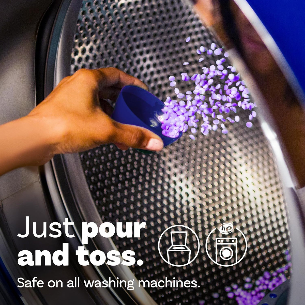 Downy Infusions In-Wash Laundry Scent Booster Beads, CALM, Soothing Lavender and Vanilla Bean Scent, 30.1 oz