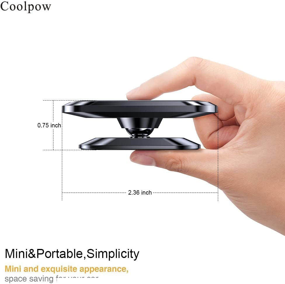 【2-Pack】 Magnetic Phone Holder for Car Dash【Strong Magnet】 Magnetic Car Phone Holder Mount 【4 Plate】 Phone Holders for Your Car Phone Mount for Car Dashboard Cell Phone Car Mount for iPhone Samsung