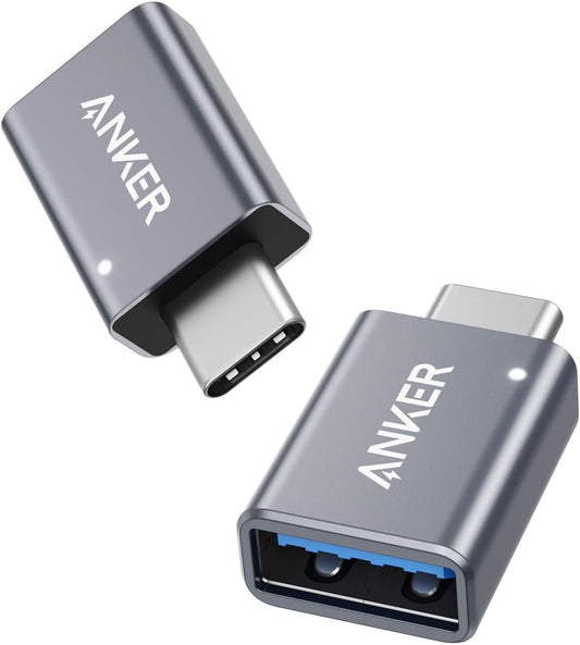 Anker USB C Adapter (2 Pack), USB C to USB Adapter High-Speed Data Transfer for MacBook Pro 2020, iPad Pro 2020, Samsung Notebook 9, Dell XPS and More Type C Devices Visit the Anker Store