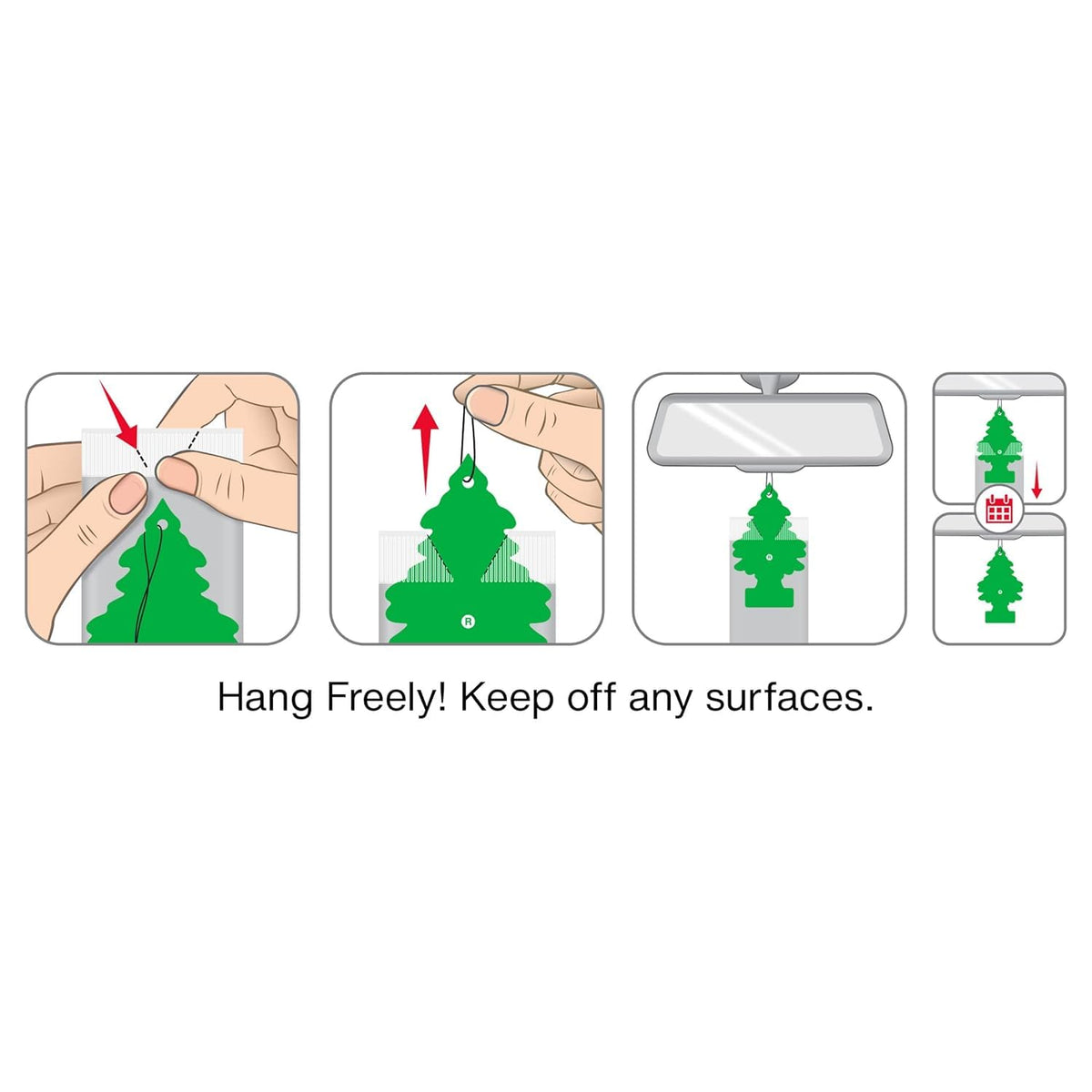 LITTLE TREES Car Air Freshener | Hanging Tree Provides Long Lasting Scent for Auto and Home | Black Ice, 24 Air Fresheners