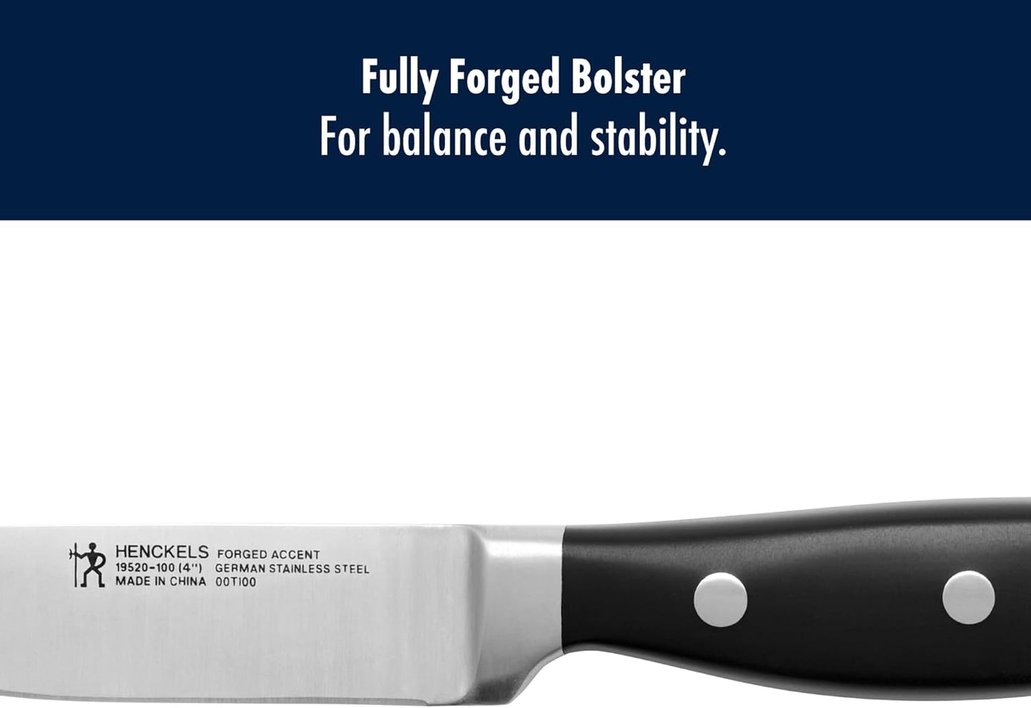 HENCKELS Forged Accent Razor-Sharp 2-pc Paring Knife Set, European Stainless Steel Knife, Informed by 100+ Years of Mastery, Black