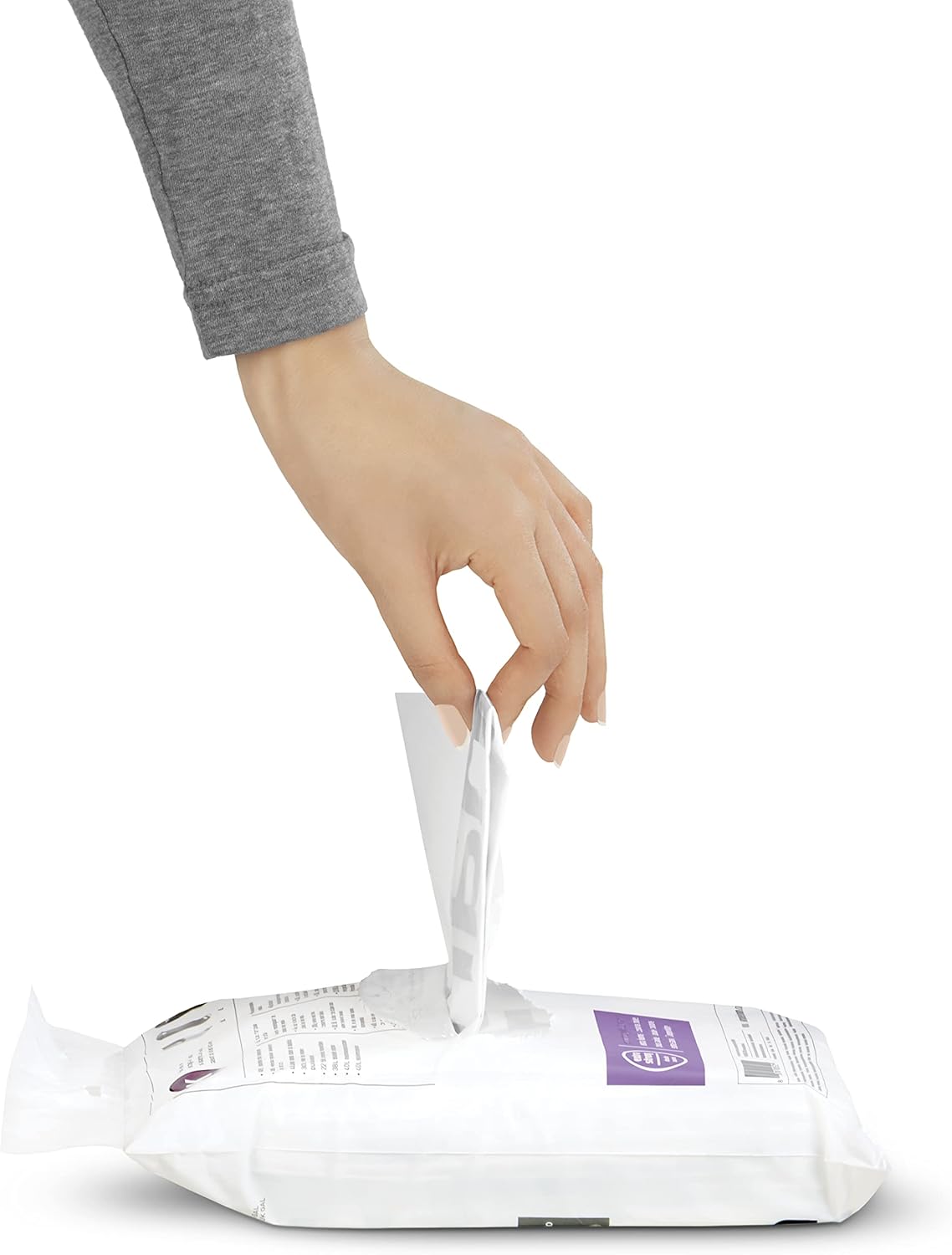 simplehuman Code M 100 Count, Dispenser Pack Custom Fit Liners, Drawstring Trash Bags, 45 Liter / 11.9 Gallon, White