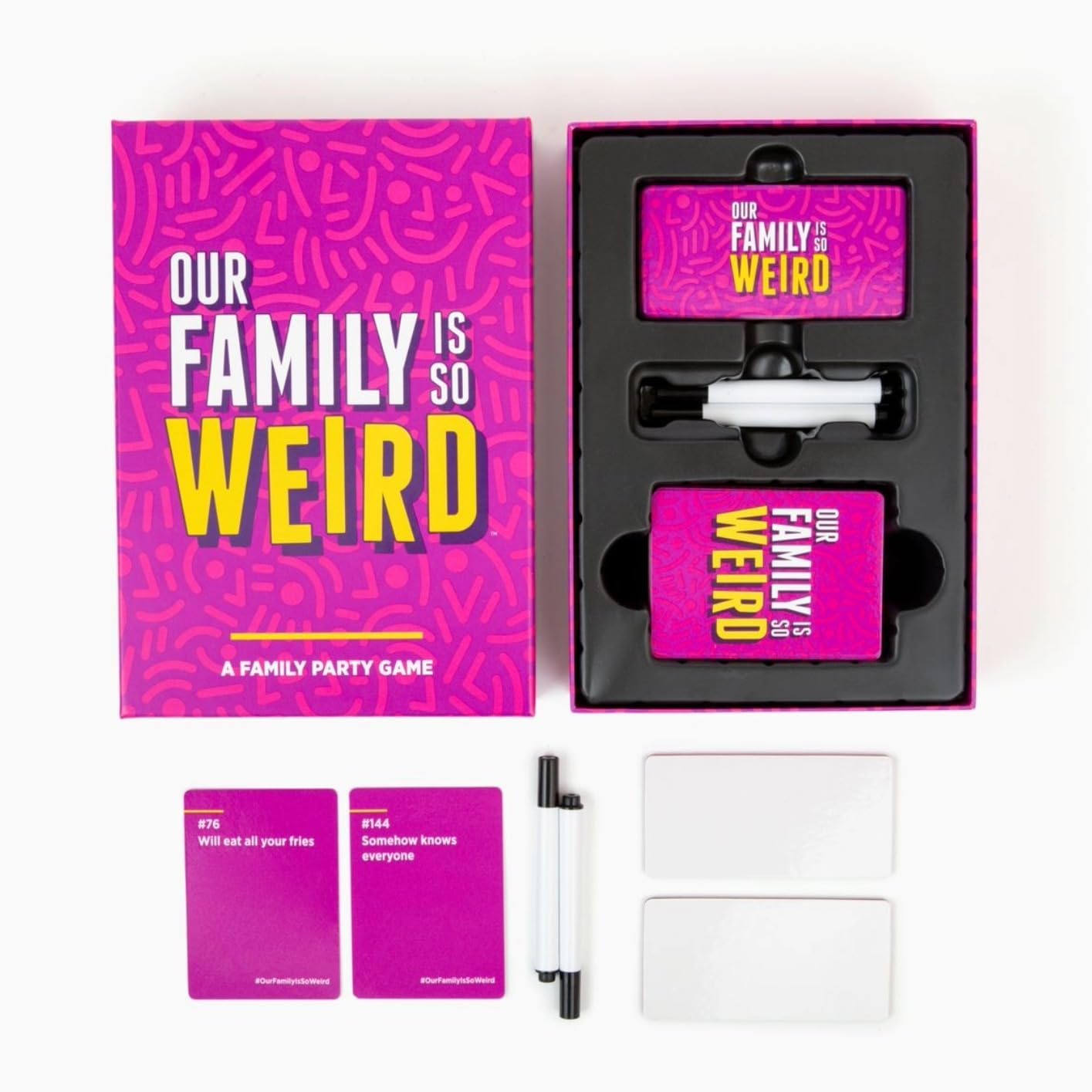 DSS Games Our Family is So Weird [A Family Card Game to Decide Who’s Most Likely to | Game Night Idea for Teens, Adults & Groups | Great for Reunions, Vacation, Road Trips]
