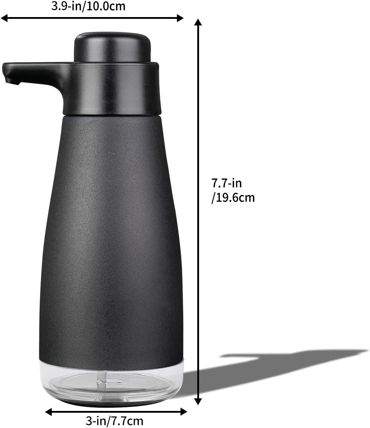 AIKE 15fl.oz Liquid Soap Dispenser for Dish and Hand Soap Matte Black