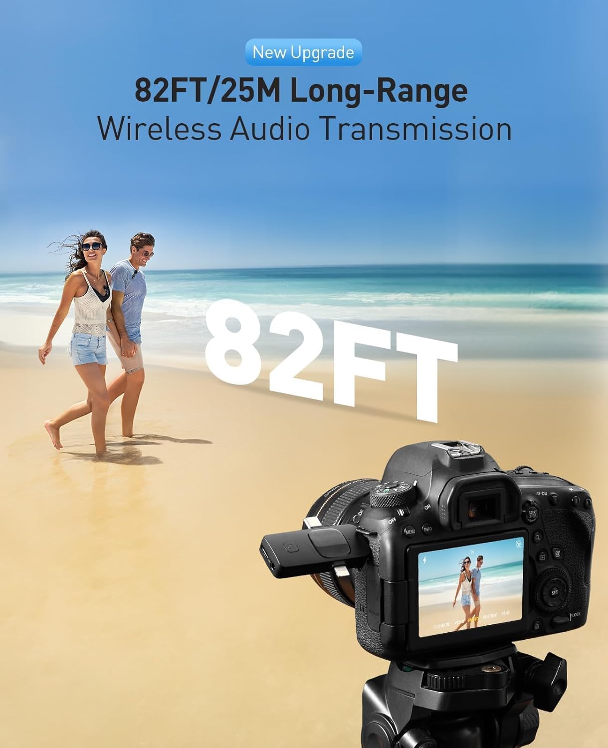 MENERESAS 3-in-1 Mini Microphone for iPhone: Wireless Lavalier Microphones for iOS/Android/Camera - Noise Reduction Lapel Mic, Clip on Mic for Video Recording Vlog, YouTube, Interview