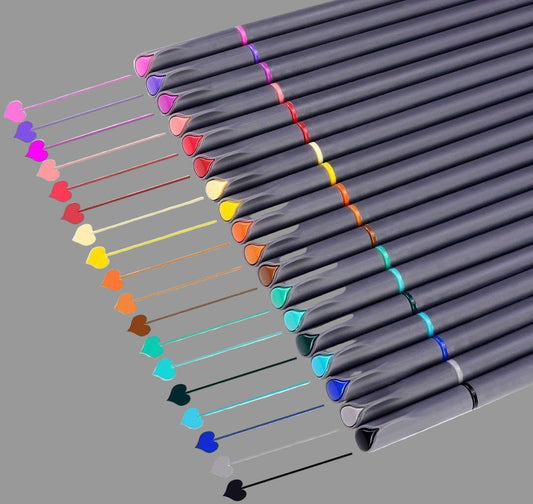 Journal Planner Pens Colored Pens, Office Supplies, Fine Point Fineliner Drawing Art Markers for Bullet Journaling Scrapbooking Notebook Writing Note Taking Calendar Stationary, 18-Color