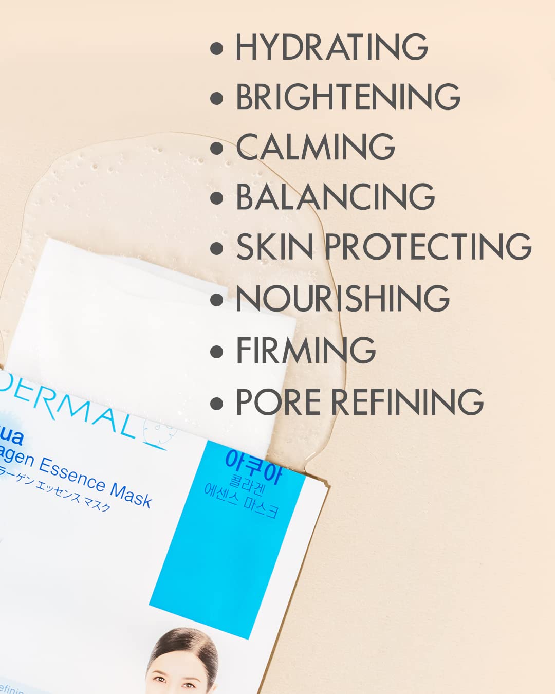 DERMAL 24 Combo Pack Made in Korea Facial Mask – 20+ Years of K-Beauty Experience, Premium Quality Korean Sheet Masks for Daily Skincare Routine