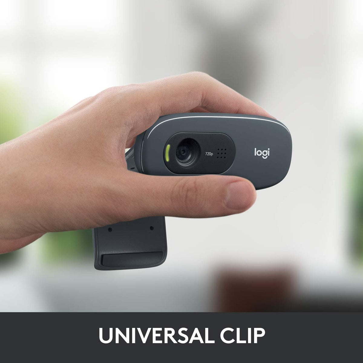 Logitech C270 HD Webcam, 720p, Widescreen HD Video Calling, Light Correction, Noise-Reducing Mic, Works with Zoom, Nintendo Switch 2’s New GameChat Mode, PC/Mac/Laptop/MacBook/Tablet - Black