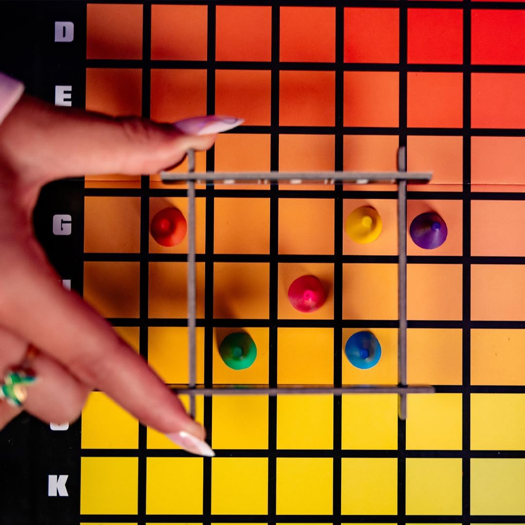 HUES and CUES - Vibrant Color Guessing Board Game for 3-10 Players Ages 8+, Connect Clues and Guess from 480 Color Squares