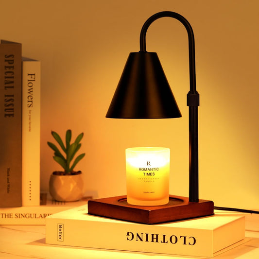 Modern Candle Warmer Lamp with Timer, Dimmable Candle Lamp Warmer, Men Women Birthday Gifts, Black Candle Warmer, Adjustable Candle Light Warmer, Cozy Living Room Bedroom Home Decor