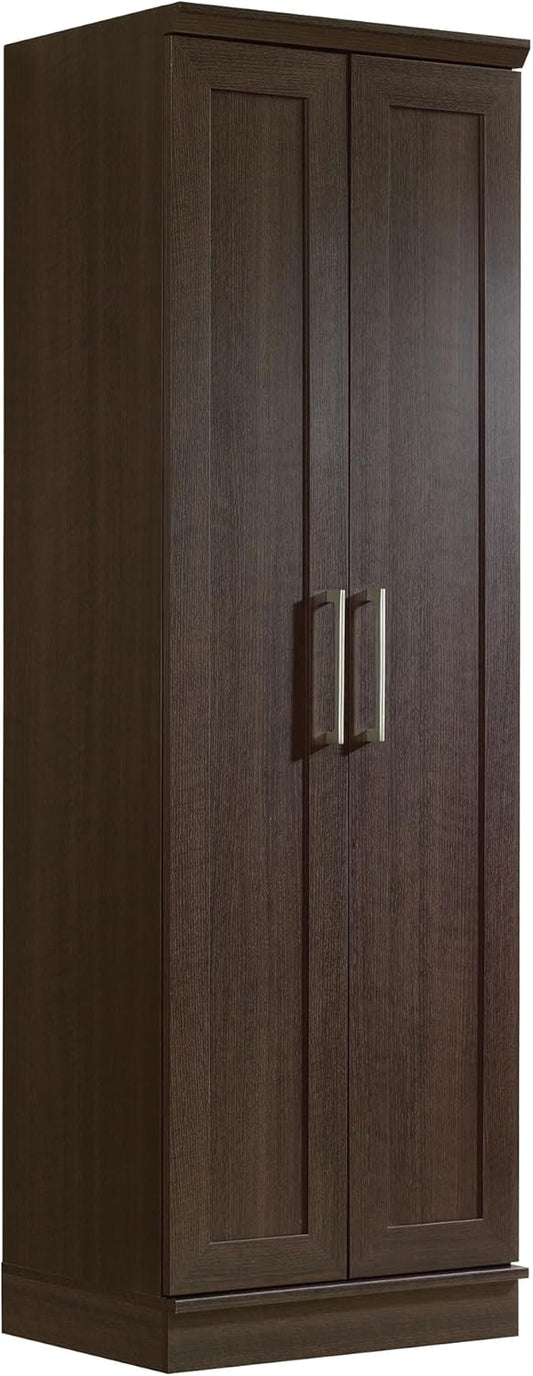 Sauder HomePlus Kitchen Pantry Storage Cabinet with Adjustable Shelves, Laundry Bathroom, L: 23.31" x W: 17.01" x H: 71.18", Dakota Oak