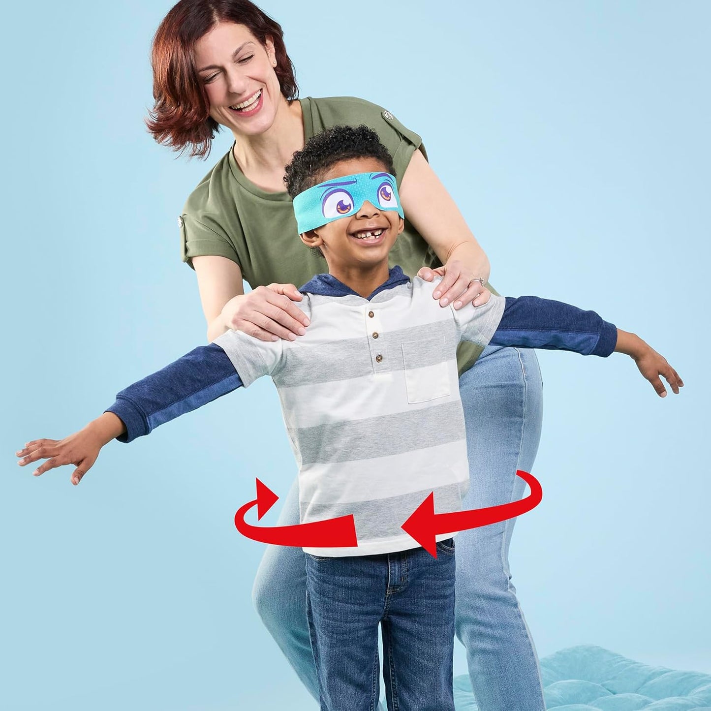 Hasbro Gaming Don't Step in It! Preschool Game I Blindfolded, Poop Party Game | Spinner with 8 Fun Animal Moves | Ages 4+| 1+ Players I Funny Kids Board Games