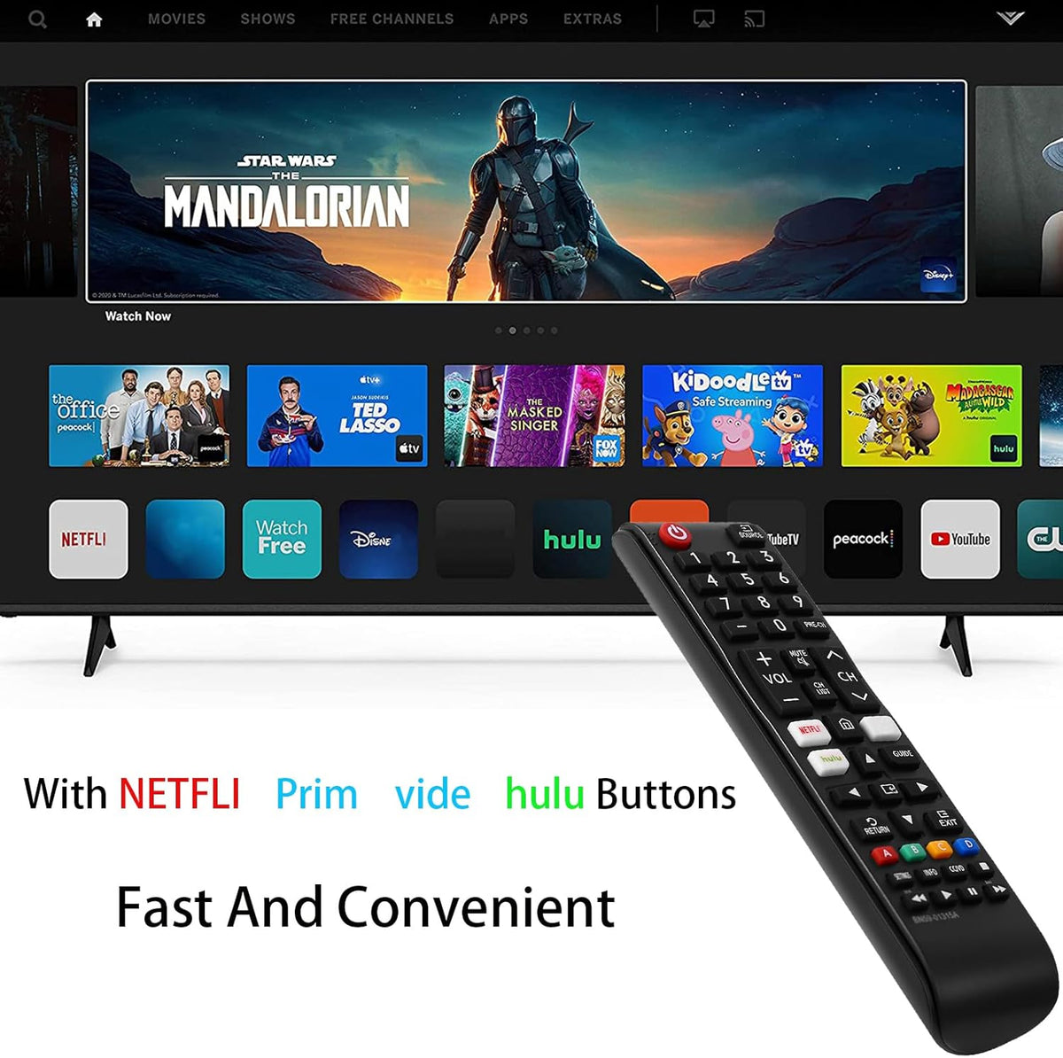 Universal Remote Control for All Samsung TV Remote Compatible All Samsung LCD LED HDTV 3D Smart TVs Models