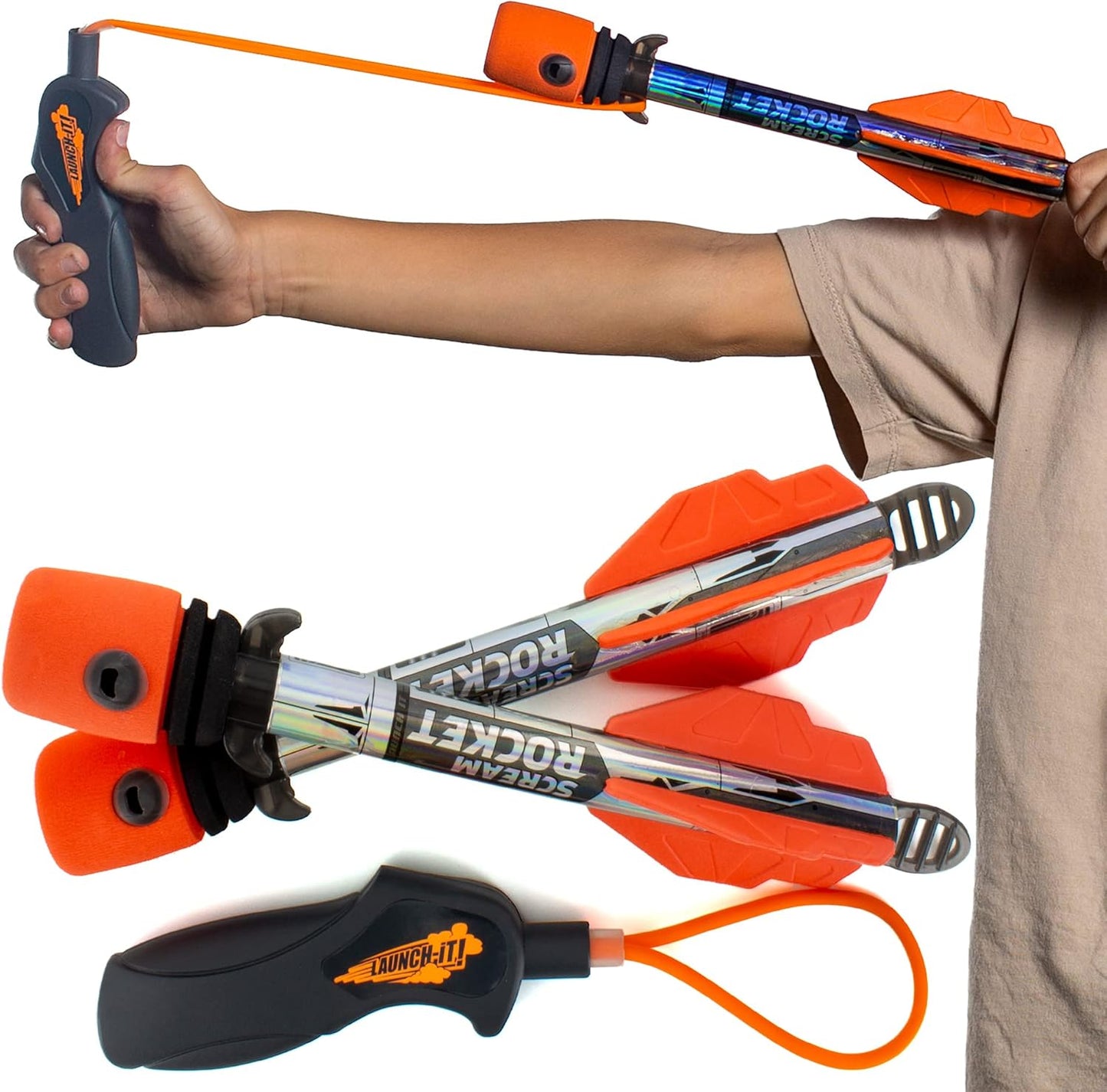 Toy Rocket Launcher for Kids: Best Easter Gifts for Boys & Girls All Ages 8 & Up - Slingshot Rockets Launchers - Easter Basket Stuffers for Teens - Outdoor Toys Gifts for 8 9 10 11 12 13 Year Old Boys