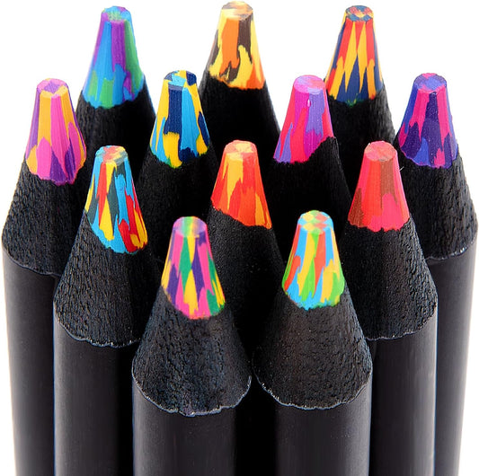 Stocking Stuffers, Stocking Stuffers for Teen Girls,12 Rainbow Colored Pencils, Teen Girl Gifts Trendy Stuff, Art Supplies for Kids 9-12, Gifts for 5-12 Year Old Girl, Arts and Crafts for Kids