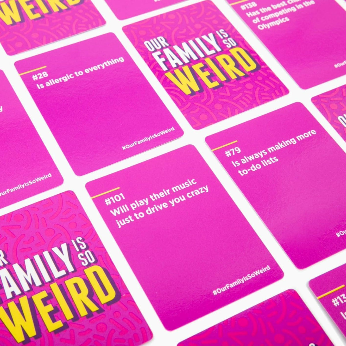 DSS Games Our Family is So Weird [A Family Card Game to Decide Who’s Most Likely to | Game Night Idea for Teens, Adults & Groups | Great for Reunions, Vacation, Road Trips]