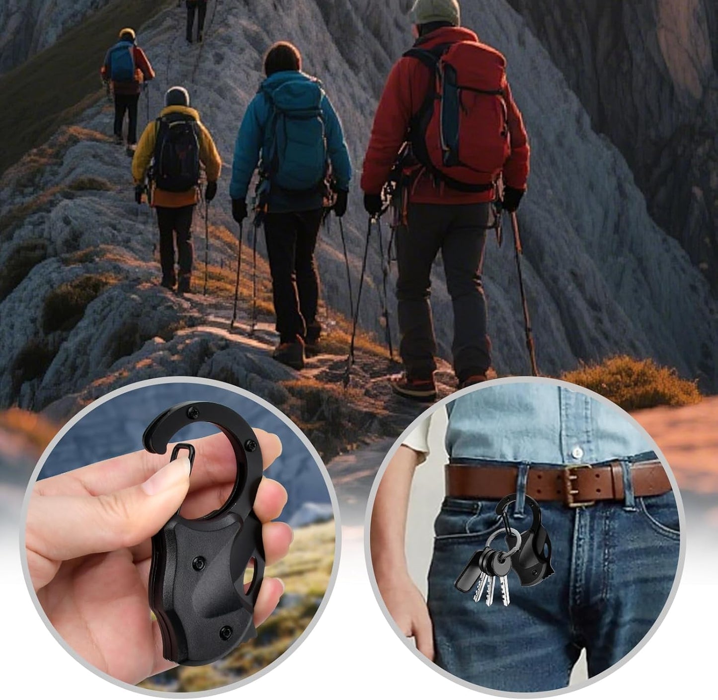 Valentines Day Gifts for Him Small Pocket Knife with Keychain Hunting Essentials Camping Fishing Cool Gadgets Gifts for Men Dad Husband Brother Boyfriend Birthday Anniversary Fathers Day