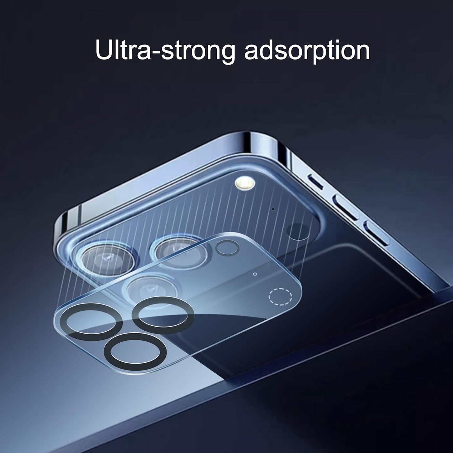 Ailun 3 Pack Camera Lens Protector for iPhone 17 Pro Max,Tempered Glass,9H Hardness,Ultra HD,Anti-Scratch,Case Friendly,Does not Affect Night Shots[Not for iPhone 17/17 Pro/iPhone Air]