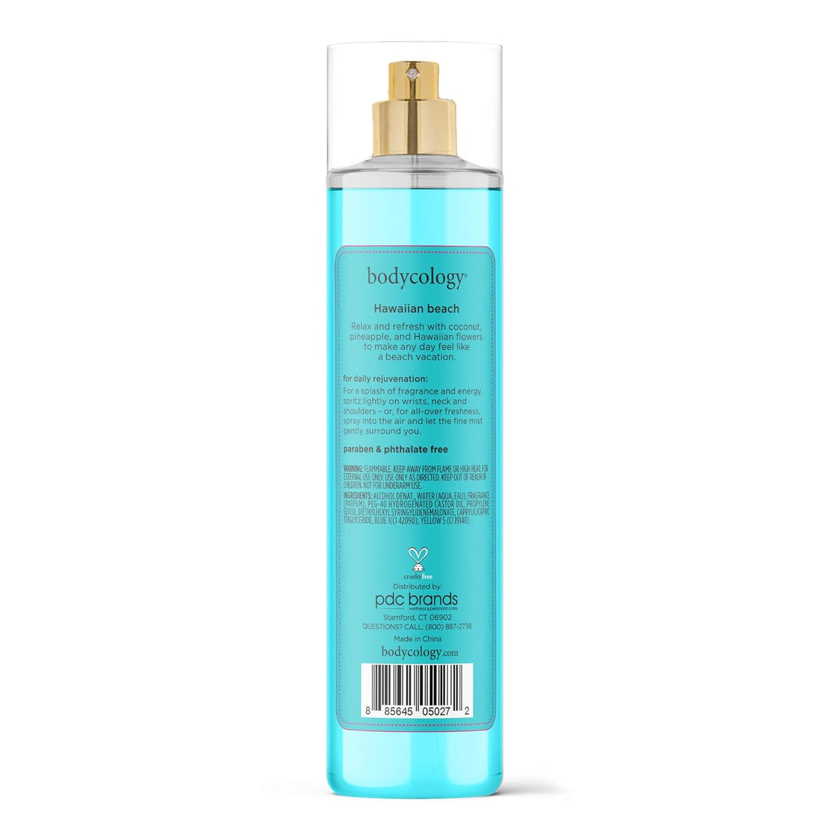 Bodycology Long-Lasting Fragrance Body Mist, Hawaiian Beach, 8 fl oz