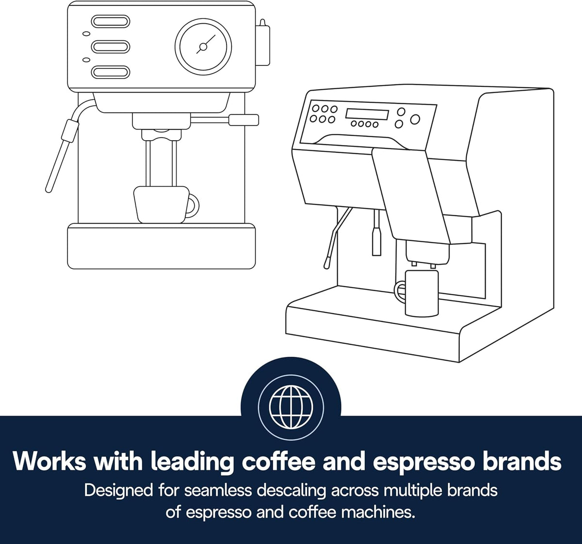 De'Longhi EcoDecalk Descaler, Eco-Friendly Universal Descaling Solution for Coffee & Espresso Machines, 16.90 oz (5 uses)