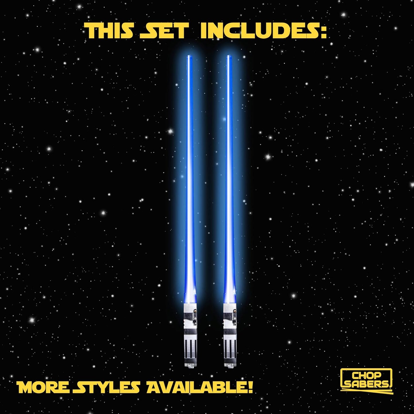 Lightsaber Led Light Up Chopsticks (1 Pair, Blue)