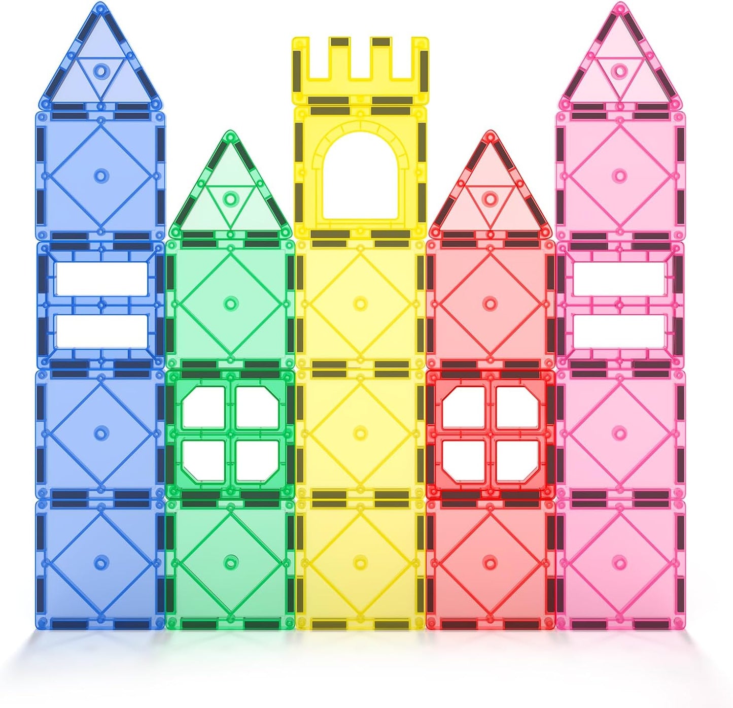 Soyee Magnetic Tiles Toddler Toys Magnetic Building Blocks for Kids Ages 3-12 STEM Educational Toys for Girls & Boys Sensory Toys for Kids with Autism Classroom Must Haves