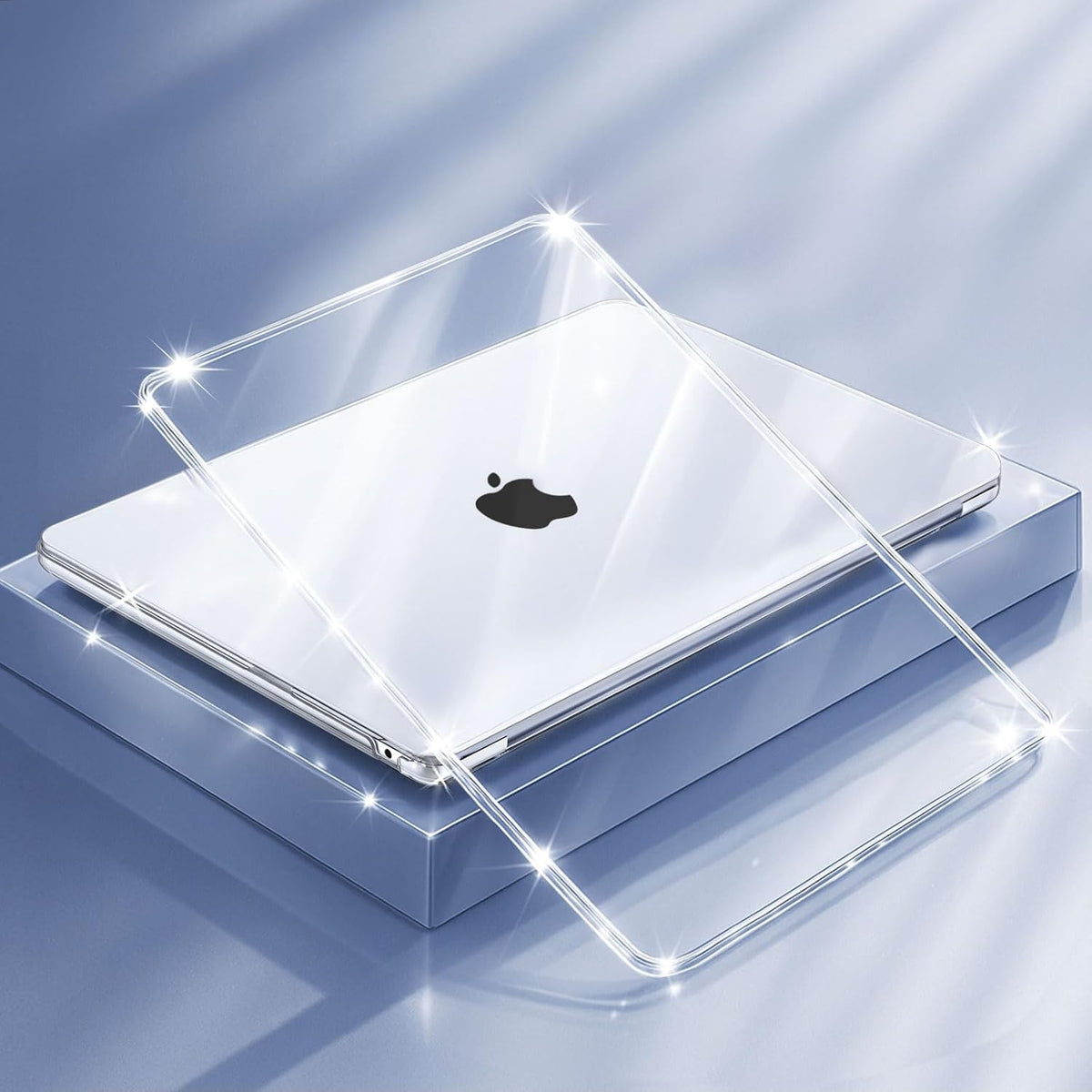 MOSISO Compatible with MacBook Air 13 inch Case 2026 2025 2024 2023 2022 M4 A3240 M3 A3113 M2 A2681,Plastic Hard Shell&Keyboard Cover&ScreenFilm&Type C for MacBook Air 13.6 inch Case, Crystal Clear