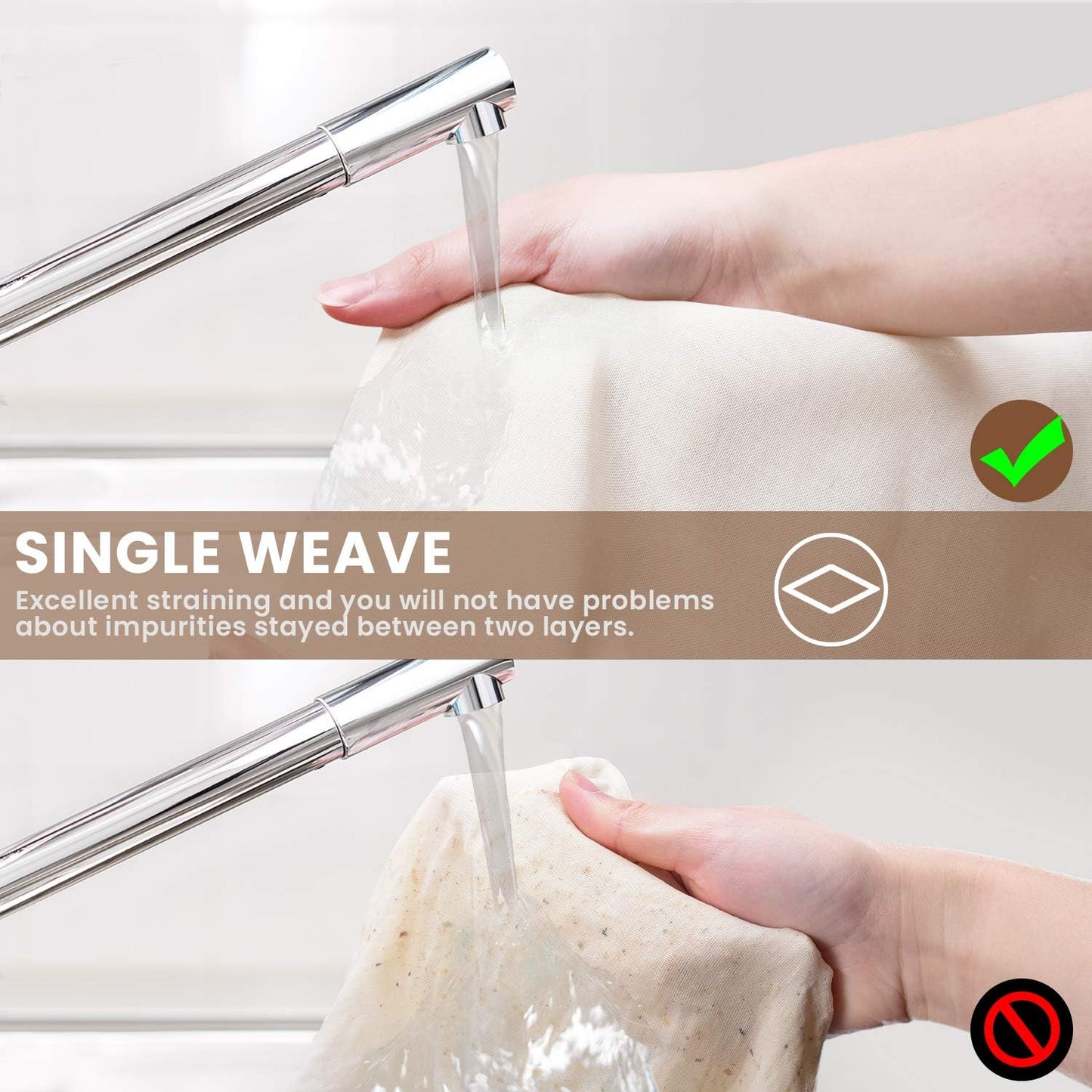 Precut Cheesecloth, 15 x 15'' 4 Pack, Grade 100, Ultra Fine Cheese Cloth for Straining & Cooking, 100% Unbleached Cotton Muslin Cloth for Making Cheese Search by: Search on ebay Search on Walmart