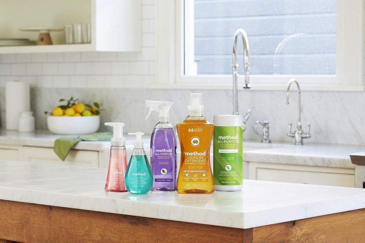 Method All-Purpose Cleaner Spray, French Lavender, Plant-Based and Biodegradable Formula Perfect for Most Counters, Tiles and More, 28 Fl Oz, (Pack of 1