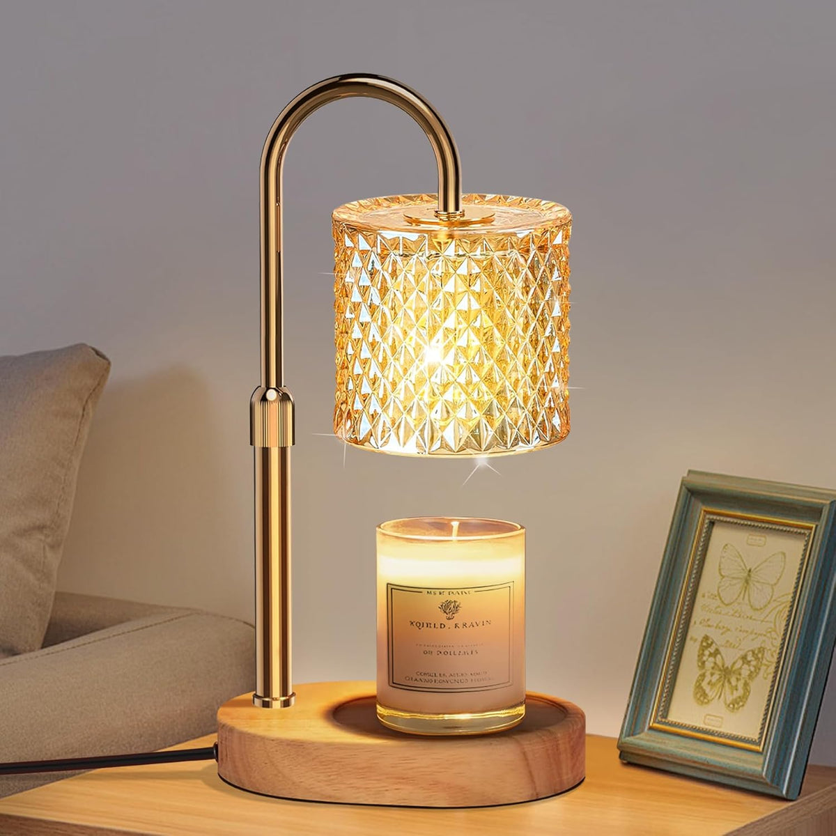 Candle Warmer Lamp with Timer Dimmer Adjustable Height for New Home Decor, Birthday Gifts for Women,Candle Warmer for Women Mom Mother's Day Gfit