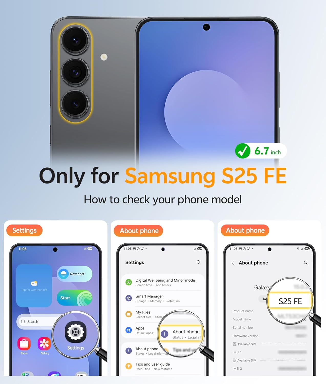 FNTCASE for Samsung Galaxy S25 FE Case: Magnetic Translucent Matte Military Grade Drop Proof Protection Cell Phone Cover - Slim Rugged Durable Shockproof Protective S25Fe Cases (Black-6.7 inch)