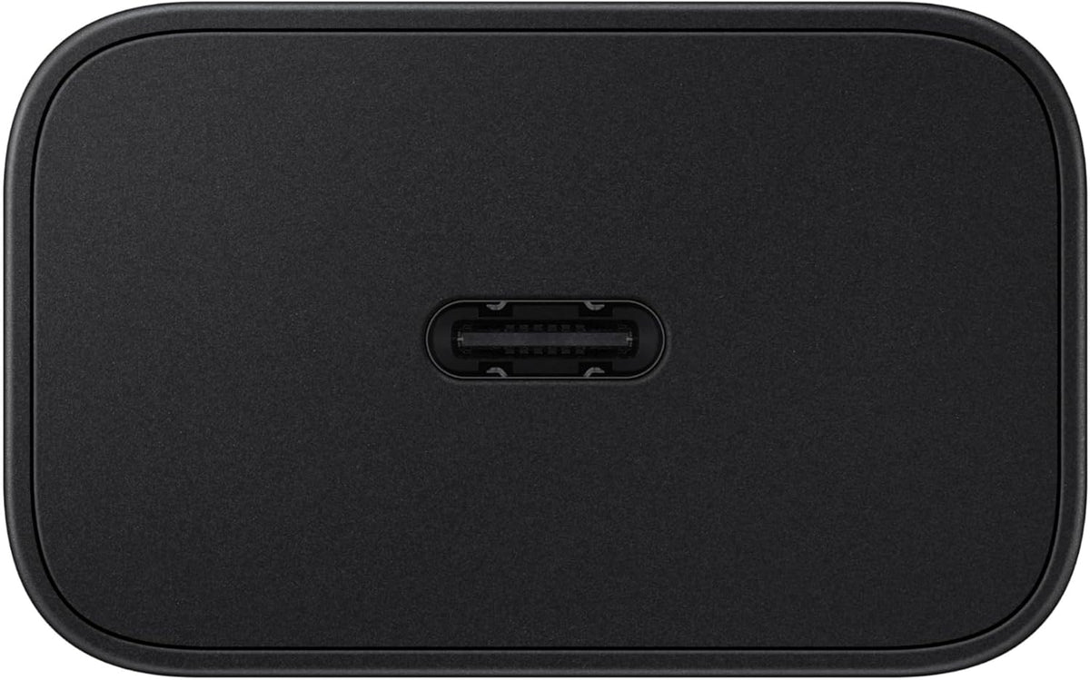 25W Wall Charger Power Adapter, Cable Not Included, Super Fast Charging, Compact Design, Energy Efficient, Compatible with Galaxy and USB Type C Devices, Black
