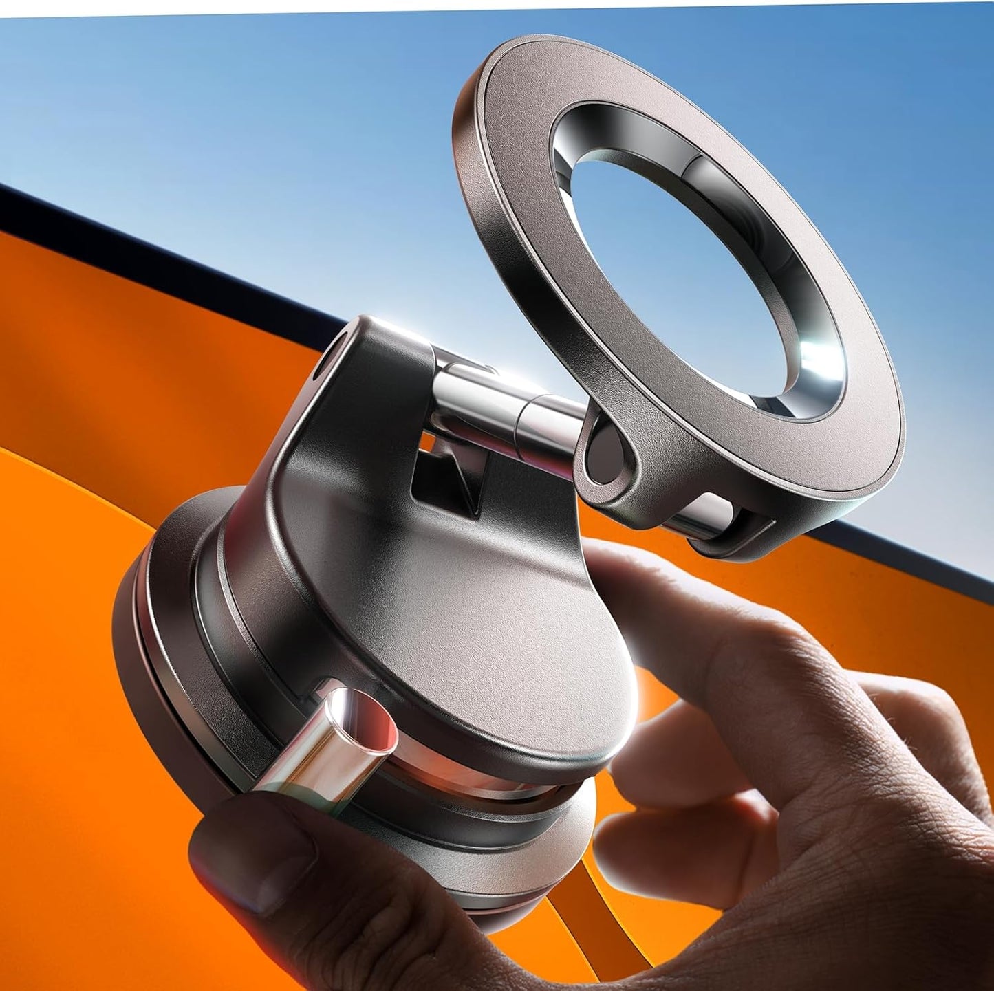 LISEN for Magsafe Car Mount, Magnetic Phone Holders for Your Car, Magnet Vacuum Phone Mount Car Accessories for Women Men BMW, SuctionPro for Valentines Day Gifts for Him Her Kits, for iPhone 17-12