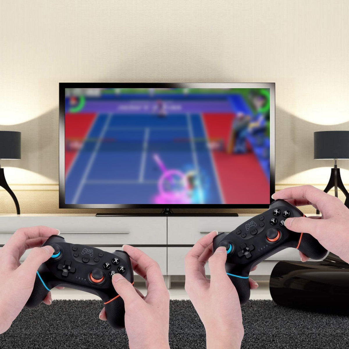 Diswoe Upgraded Wireless Controller for Switch/Lite/OLED/Switch 2 Pro Controller for Switch Remote Joystick Gamepad Supports Wake up, Gyro Axis, Turbo, Dual Vibration and Screenshot Function