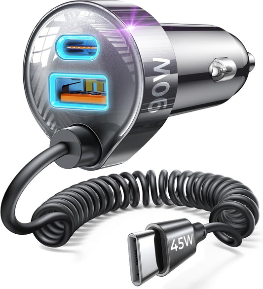 LISEN 90W for iPhone 17 16 15 Pro Max Car Charger USB C Fast Charge,Super Fast for iPhone 15 16 17 Pro Car Charger Type C Adapter for iPhone 17 16 15 Air ProMax Plus,Samsung Galaxy S25,Pixel, Android