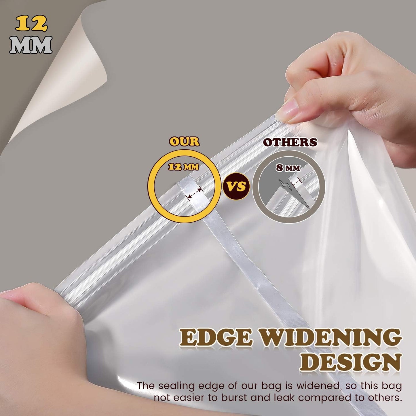 Brining Bag, 26"×22", 2 Pack, Extra Large Turkey Brine Bag with 2 Strings and 2 Larger Clips, Thickened materials, Double Track Zippers Brine Bags, Brining Bags for Turkey, Ham, Beef, Marinade