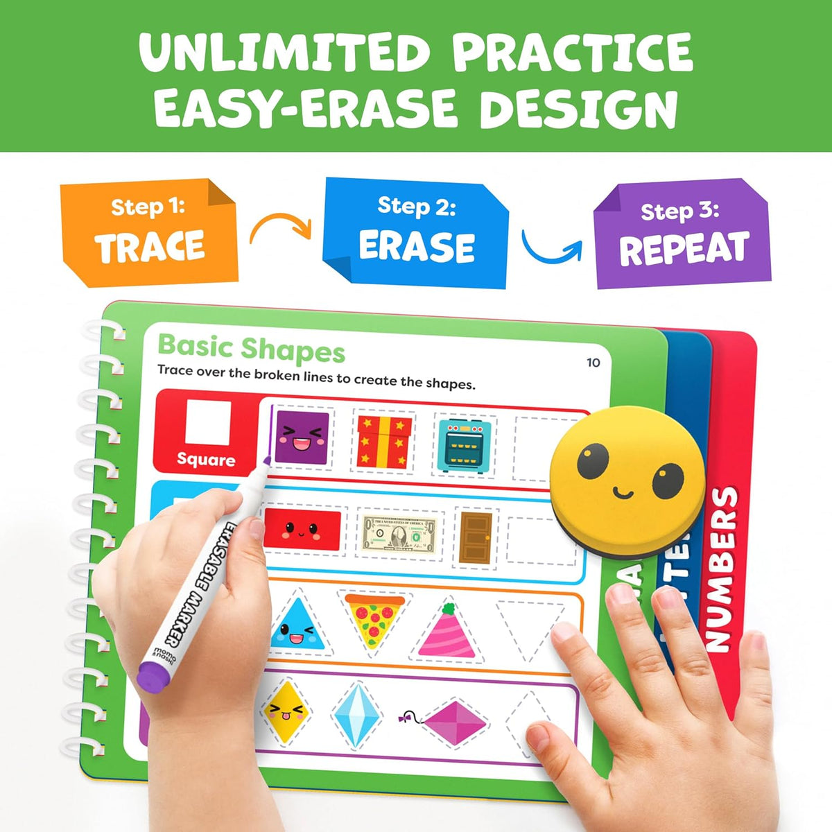 Preschool Learning Activities - Letter Tracing Books for Kids Ages 3-5 - Toddler Handwriting Practice - Learning Books for 4 Year Olds, Educational Learning Toys for 3 Year Old - Valentine Gifts Kids